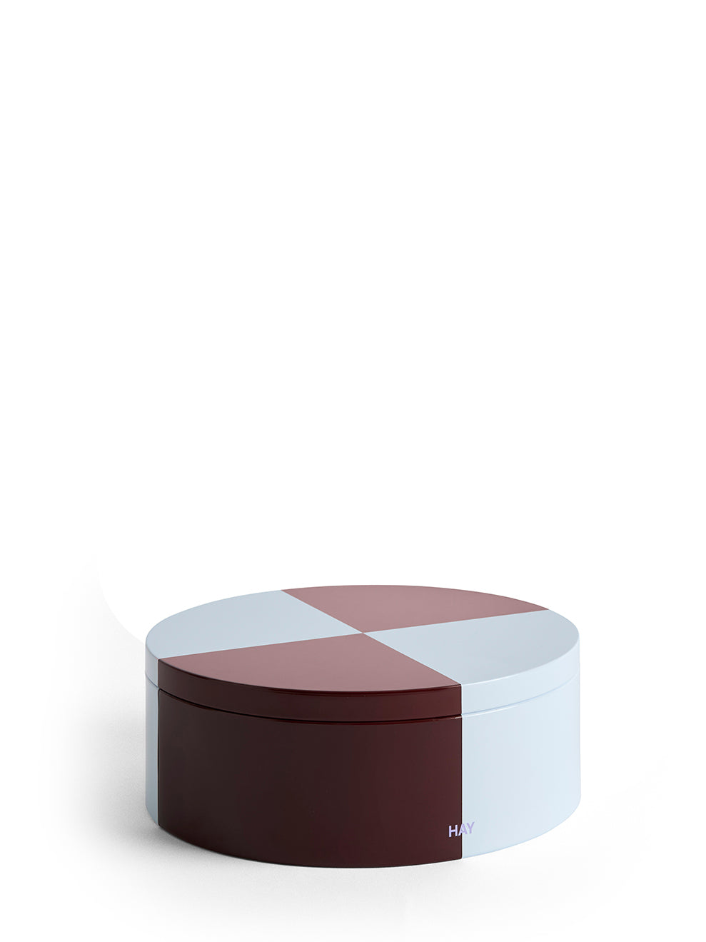 Tin round container, 2 colour combos