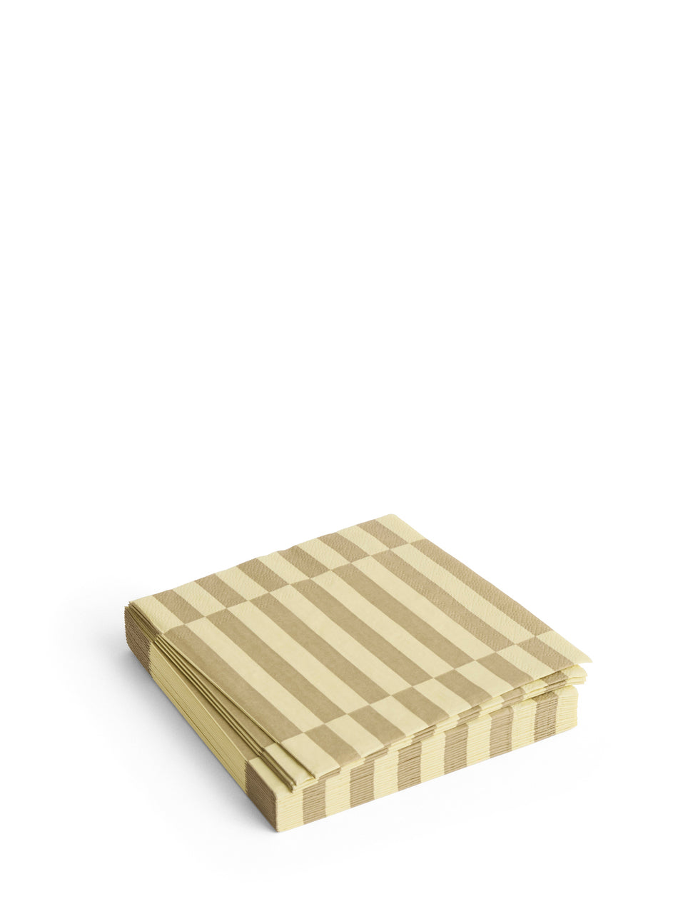 Lunch pattern paper napkins, multiple colours