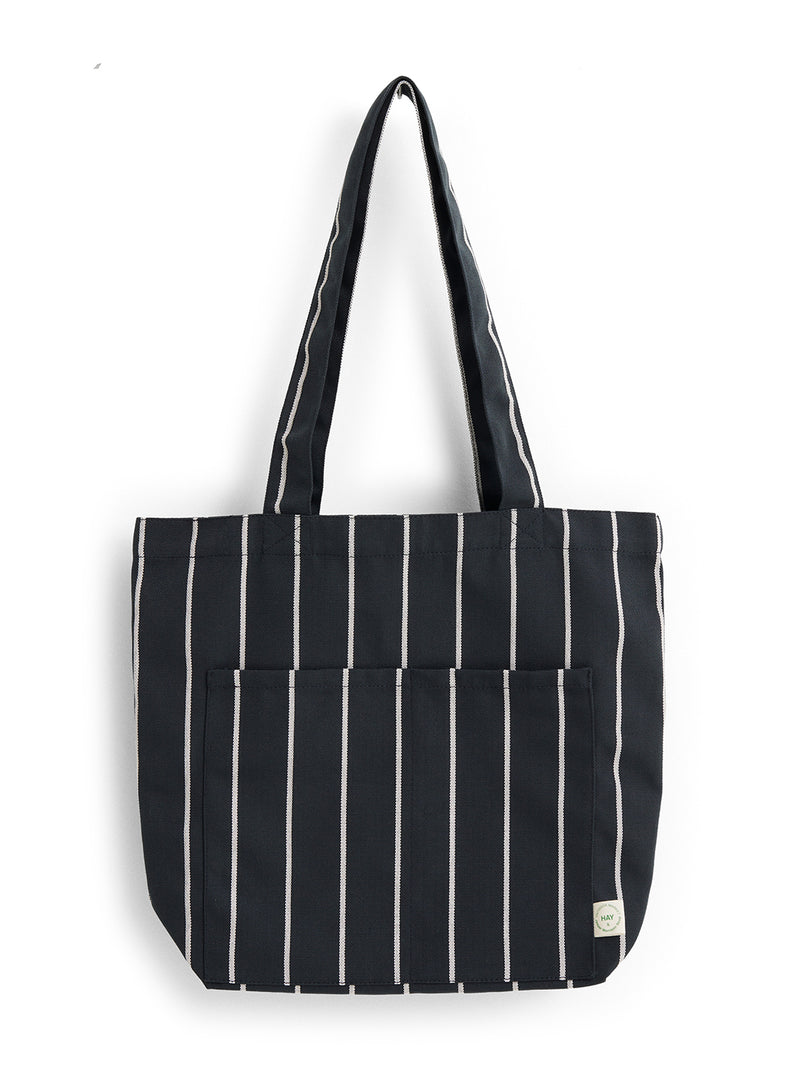 Outdoor Market striped tote bag, medium, 3 colours