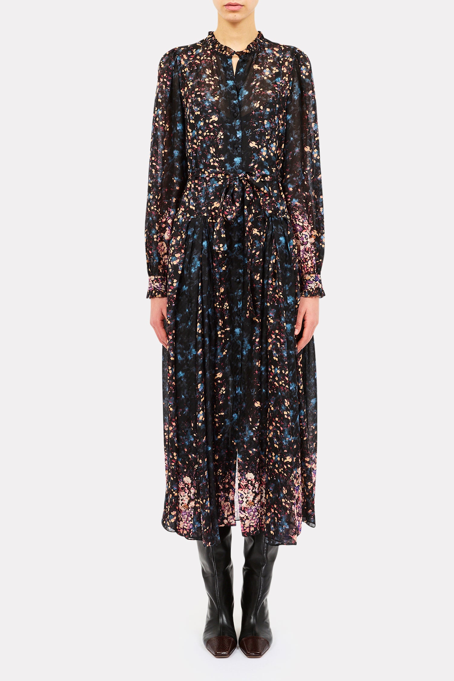Tessa LS Silk Dress