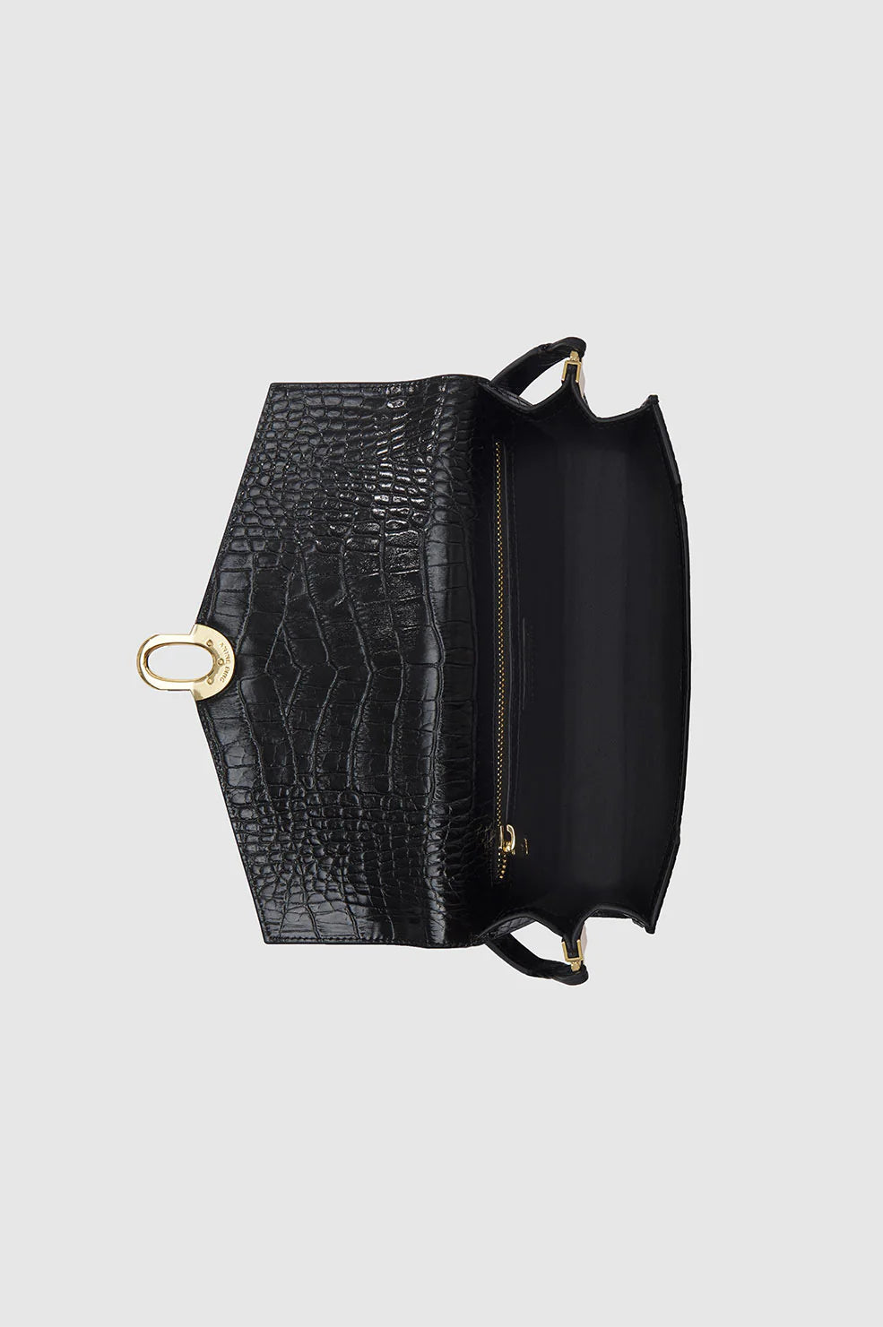 Colette shoulder bag, black embossed