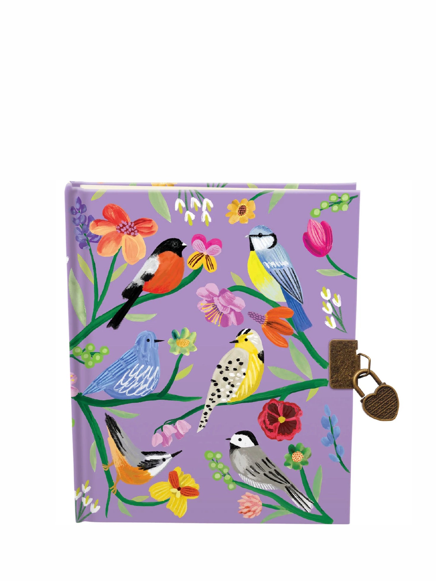 Birdhaven notebook with a lock