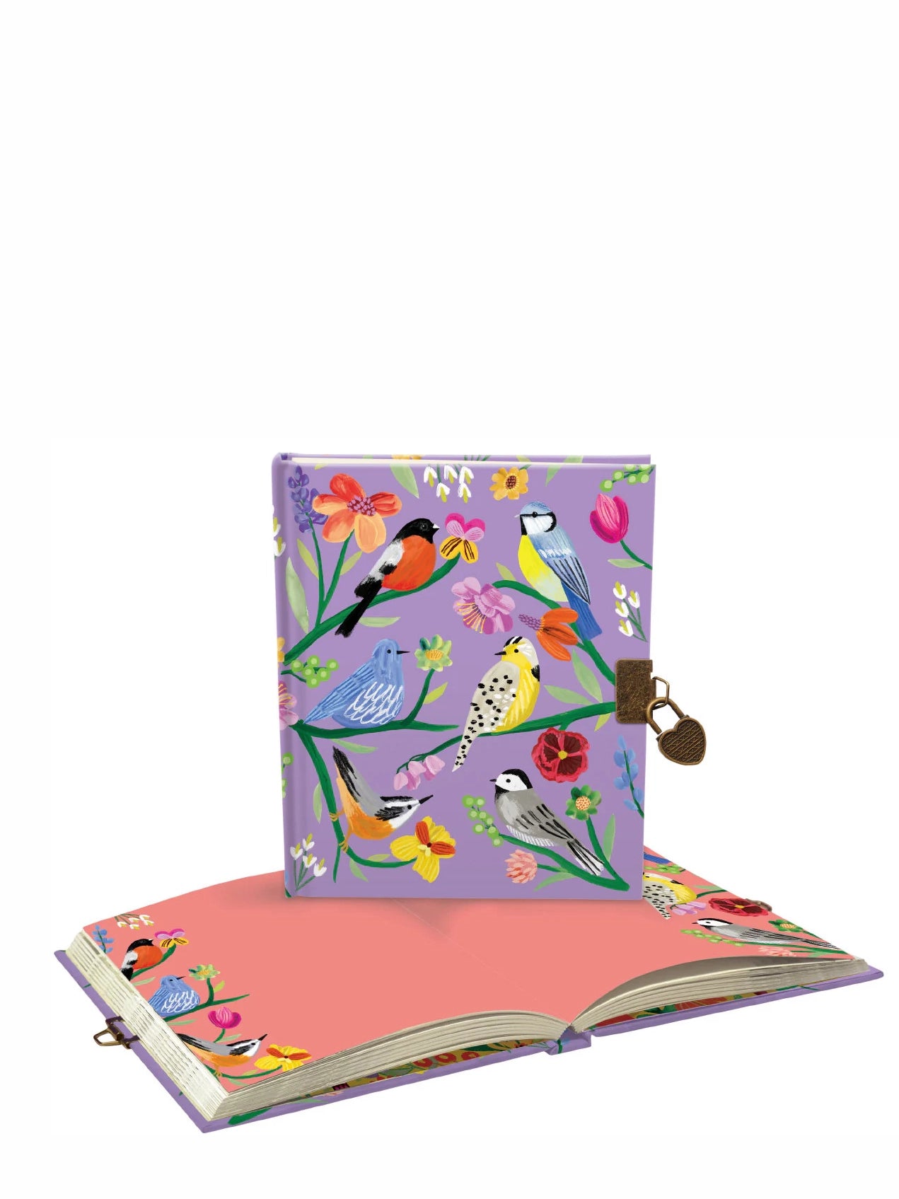 Birdhaven notebook with a lock