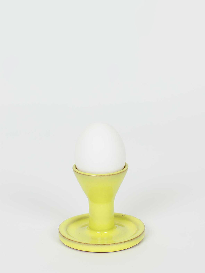 Atlas ceramic eggcup, yellow