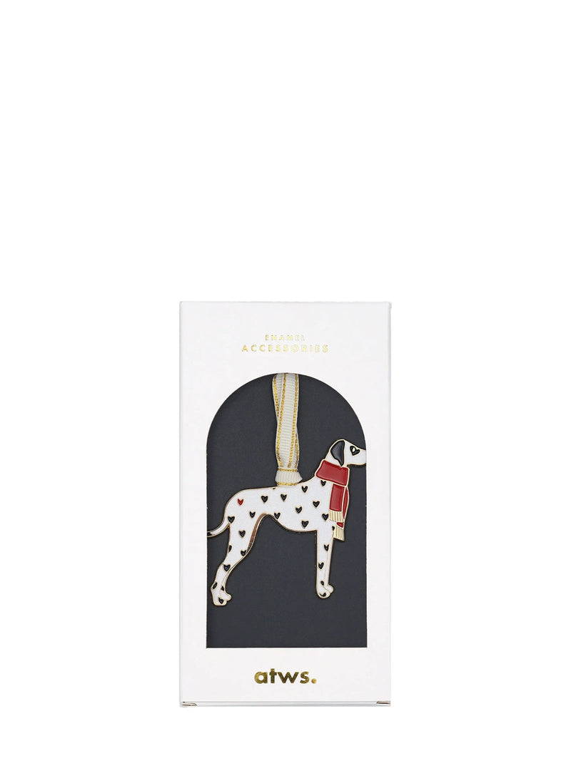 Dalmatian enamel ornament