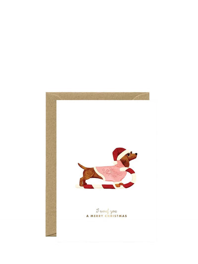 Merry woofmas christmas card