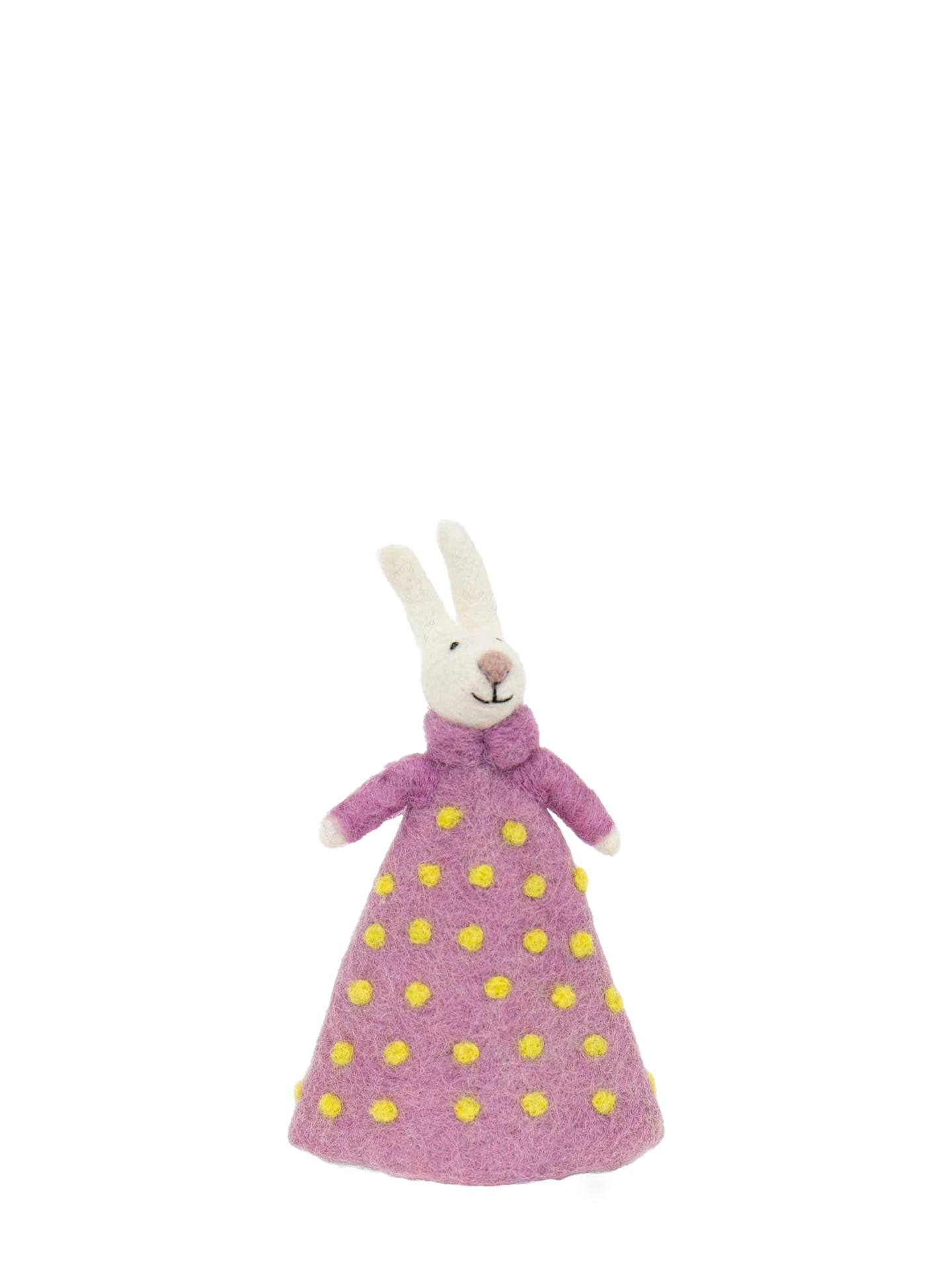 Felt Bunny long dress eggwarmer, pink