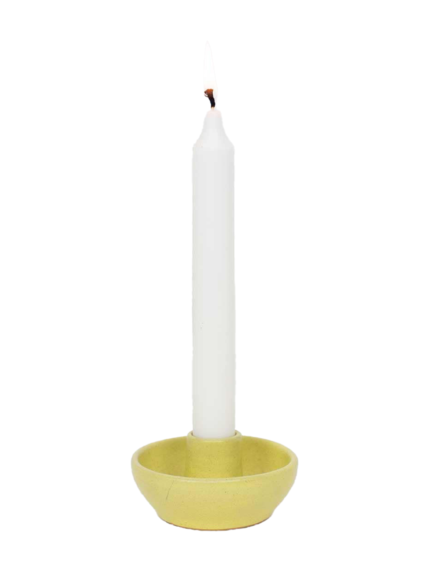 Selma Candle holder, yellow