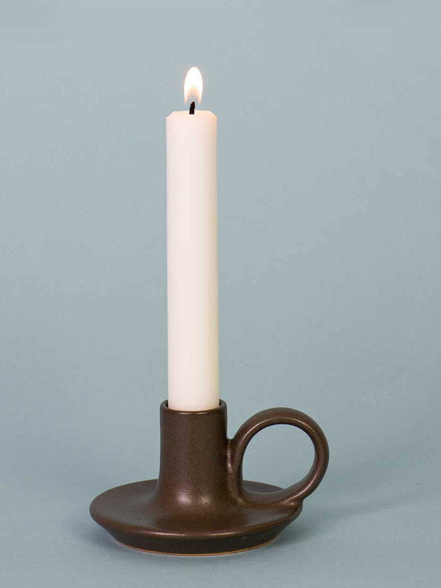 Sten Candle holder, dark grey