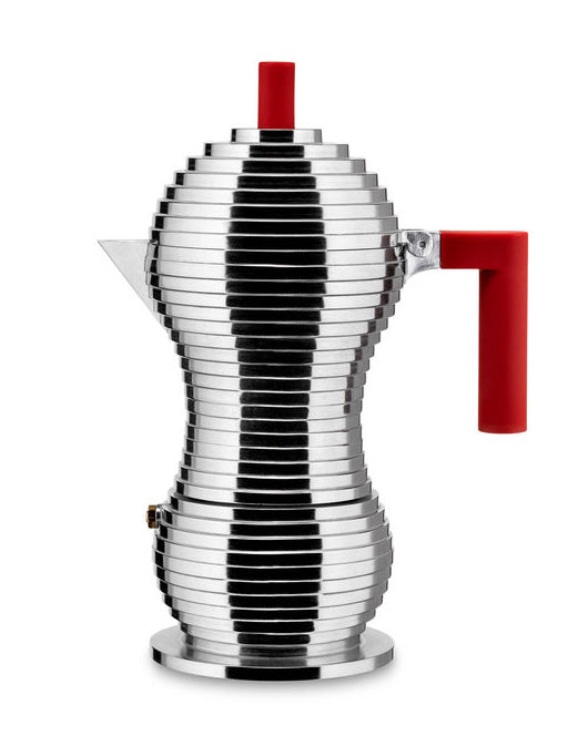 Red Pulcina espresso coffee maker, S or L