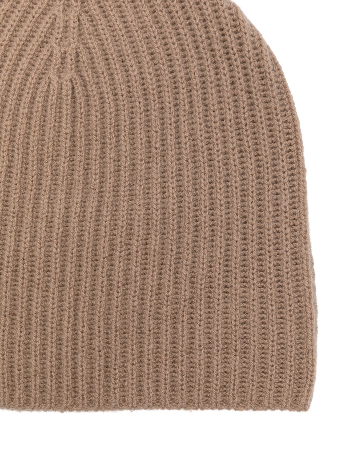 Mini ribbed cashmere beanie, honey blonde (43)