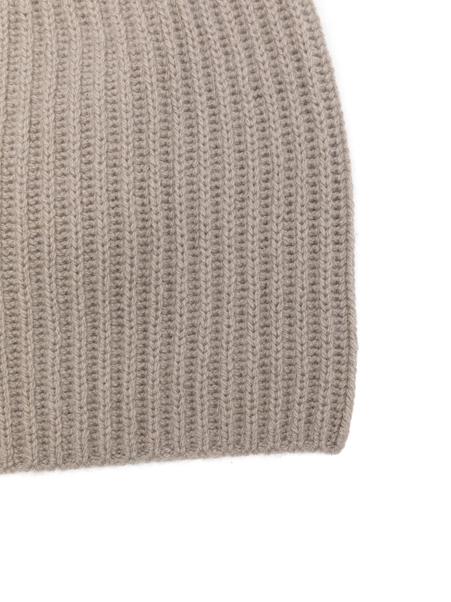 Mini ribbed cashmere beanie, taupe (85)