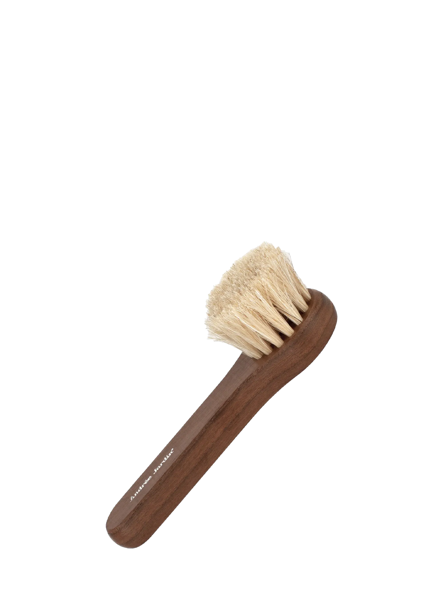 Scrub face cleansing brush, dark wood
