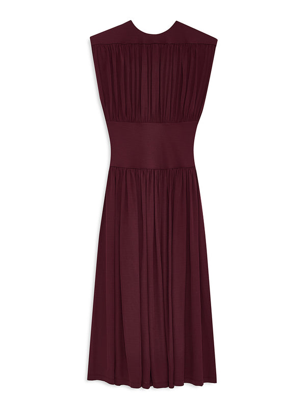 Fran dress, burgundy