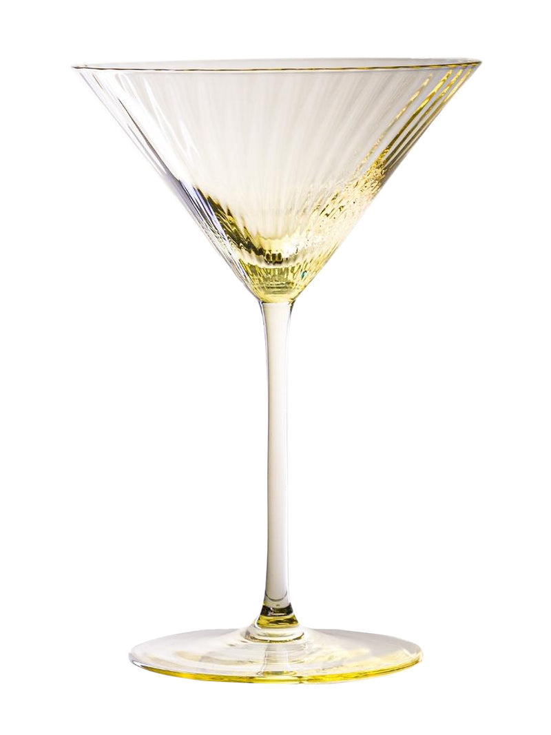 Lyon Martini Glass, Citron yellow