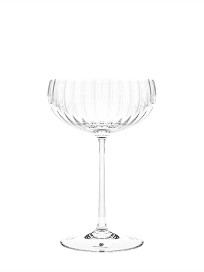 Lyon champagne saucer, clear