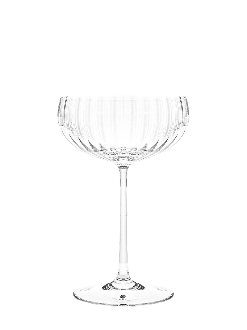 Lyon champagne saucer, clear