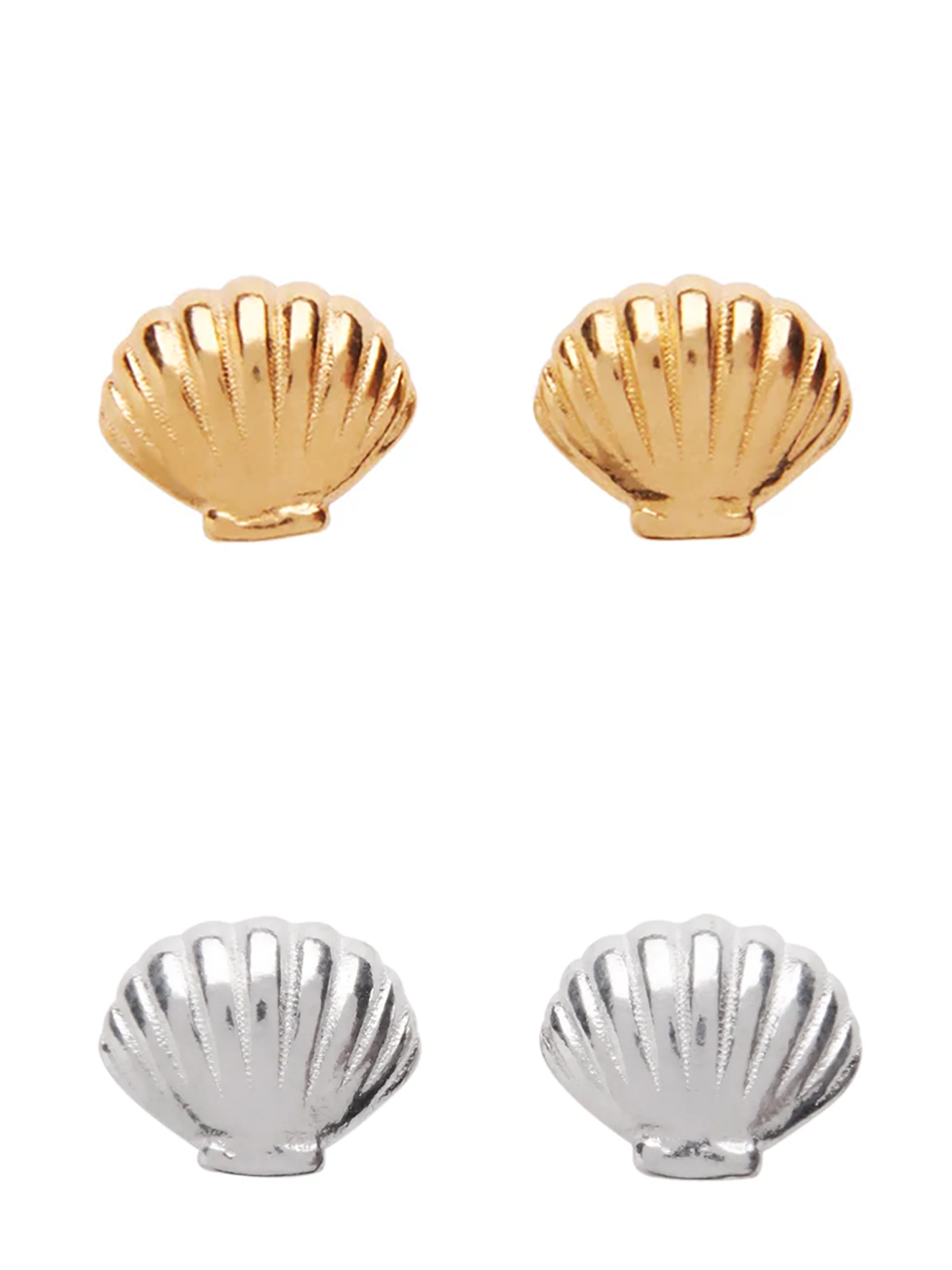 Ariel Studs, silver or goldplated silver