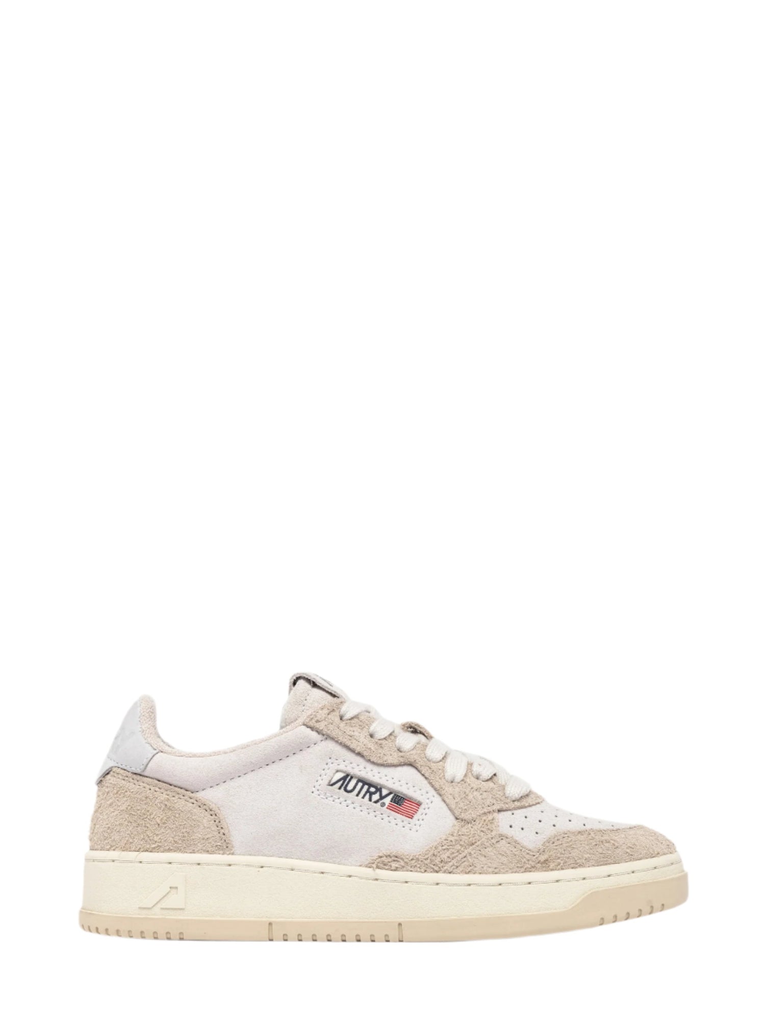 Medalist low sneakers, suede/hair ecru