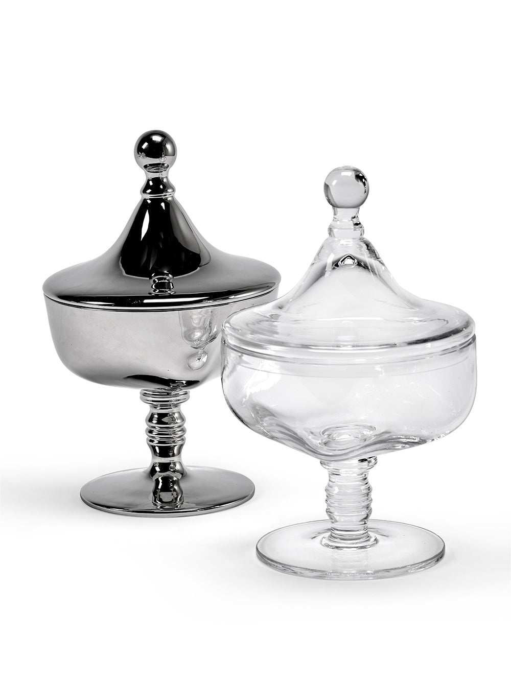 Josephine small treat jar w/ lid N°02, clear (Kris Van Assche)