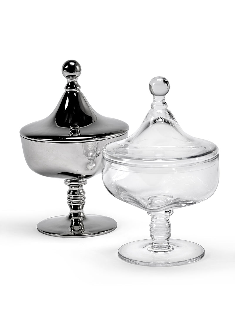 Josephine small treat jar w/ lid N°02, clear (Kris Van Assche)
