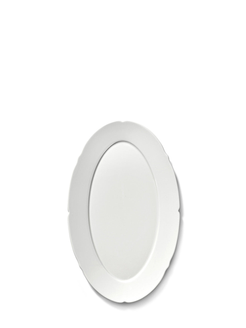 Silhouette medium oval plate, soft white (24,5cm)