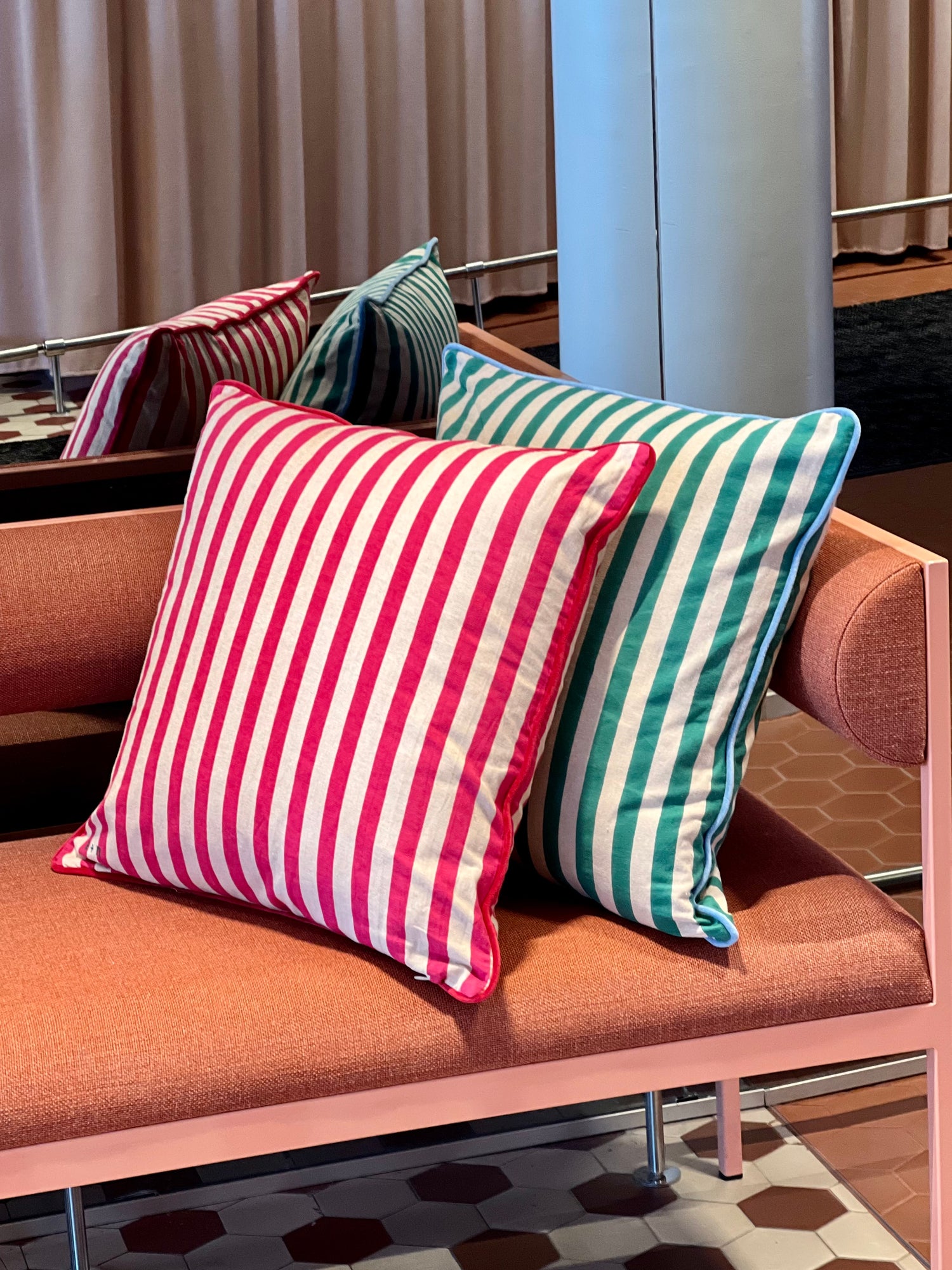 Forest Striped Cushion