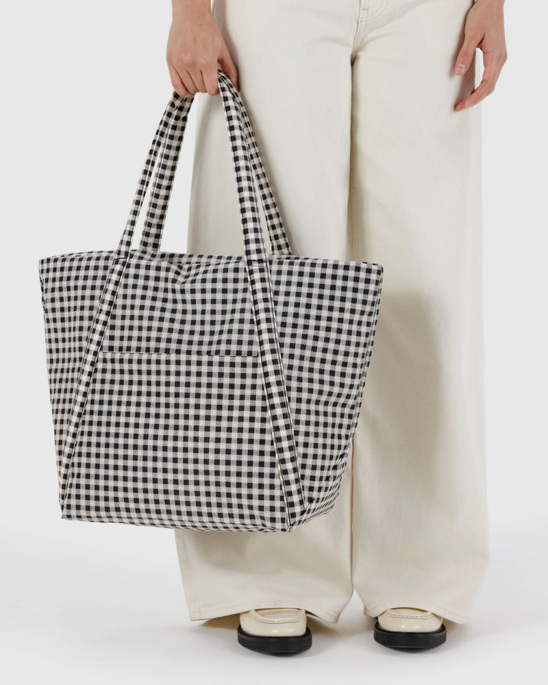 Cloud bag, black & cream gingham