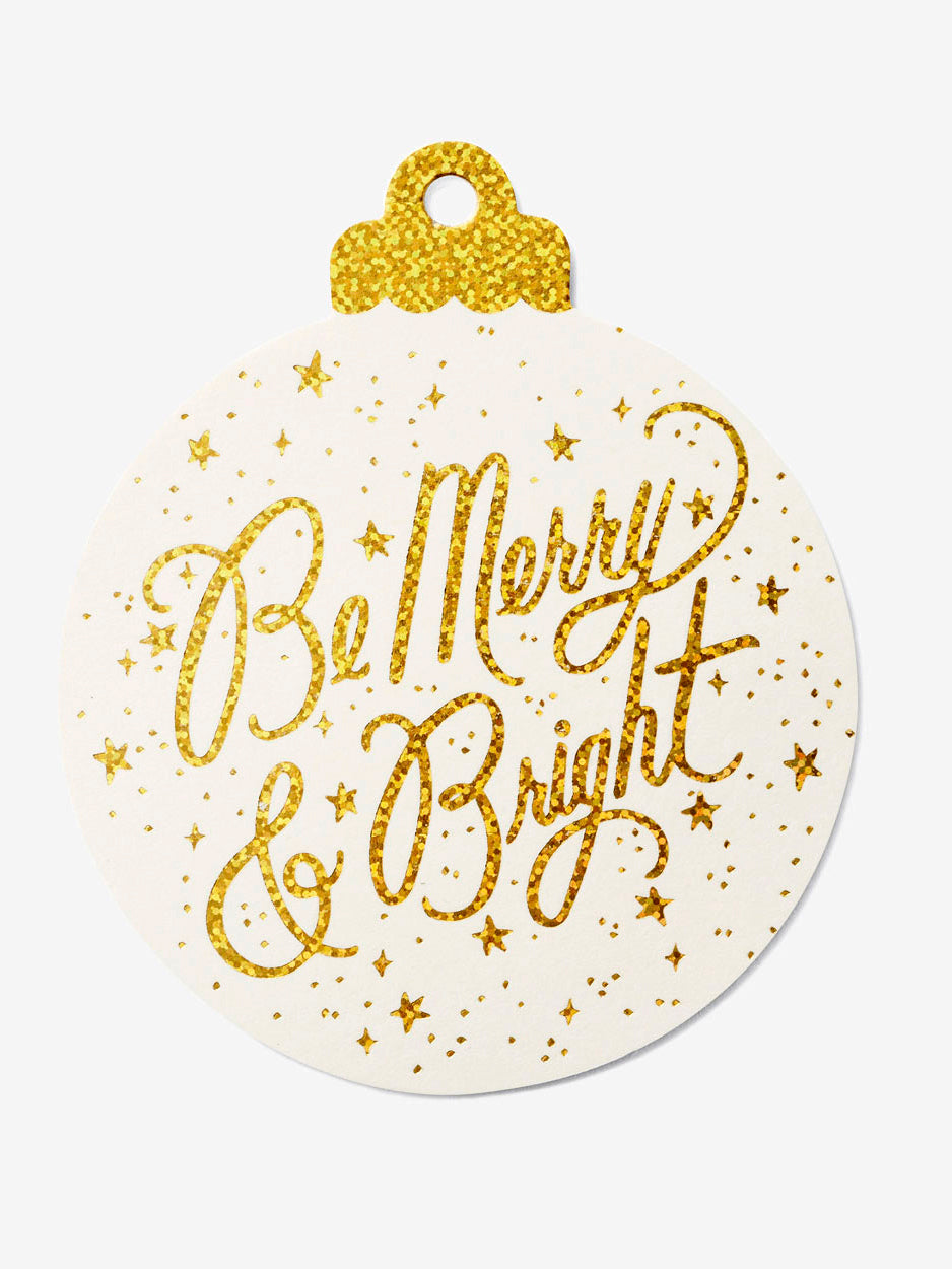Be Merry and Bright gift tag set (8 pcs)