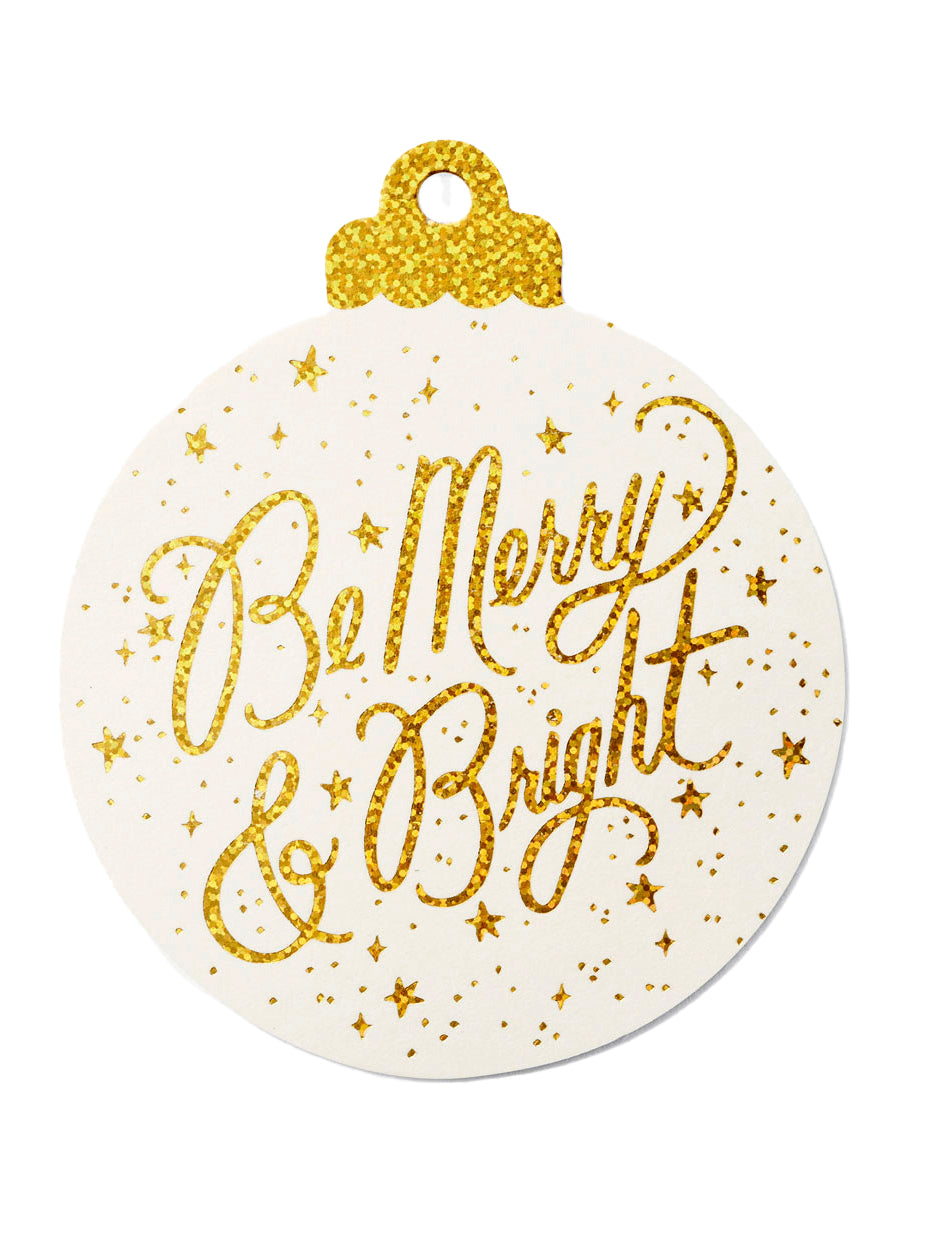 Be Merry and Bright gift tag set (8 pcs)