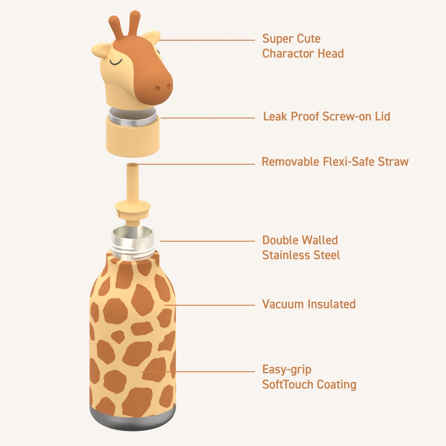 Giraffe bestie bottle (0,45L)
