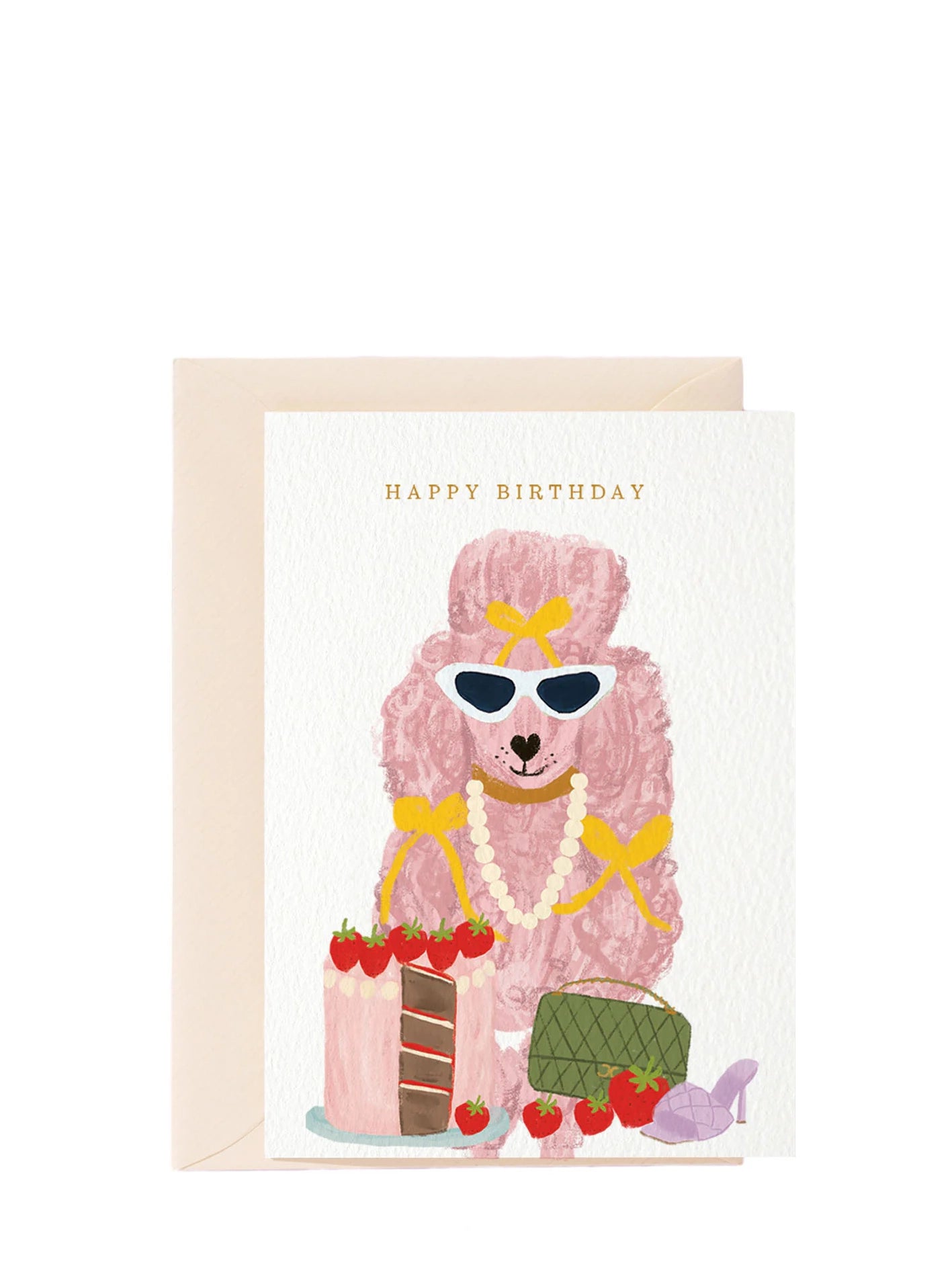 Fashion Birthday Poodle, Birthday Card