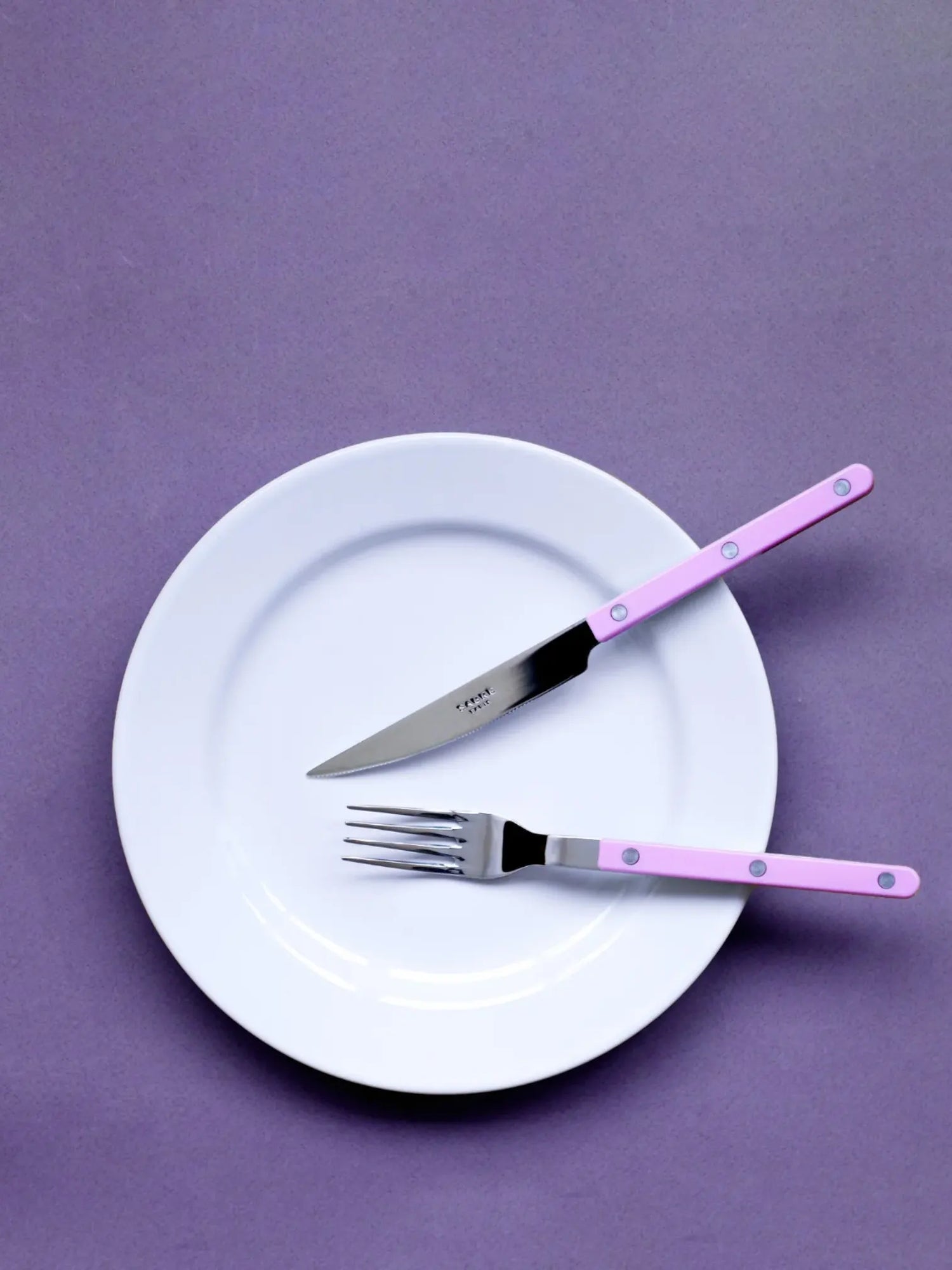 Bistrot dinner fork, solid pink