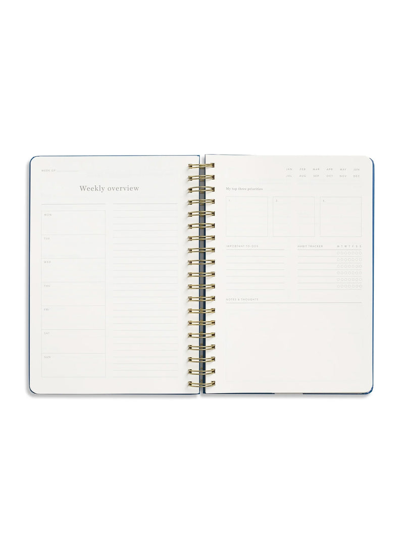 Notebook, Checkered light blue