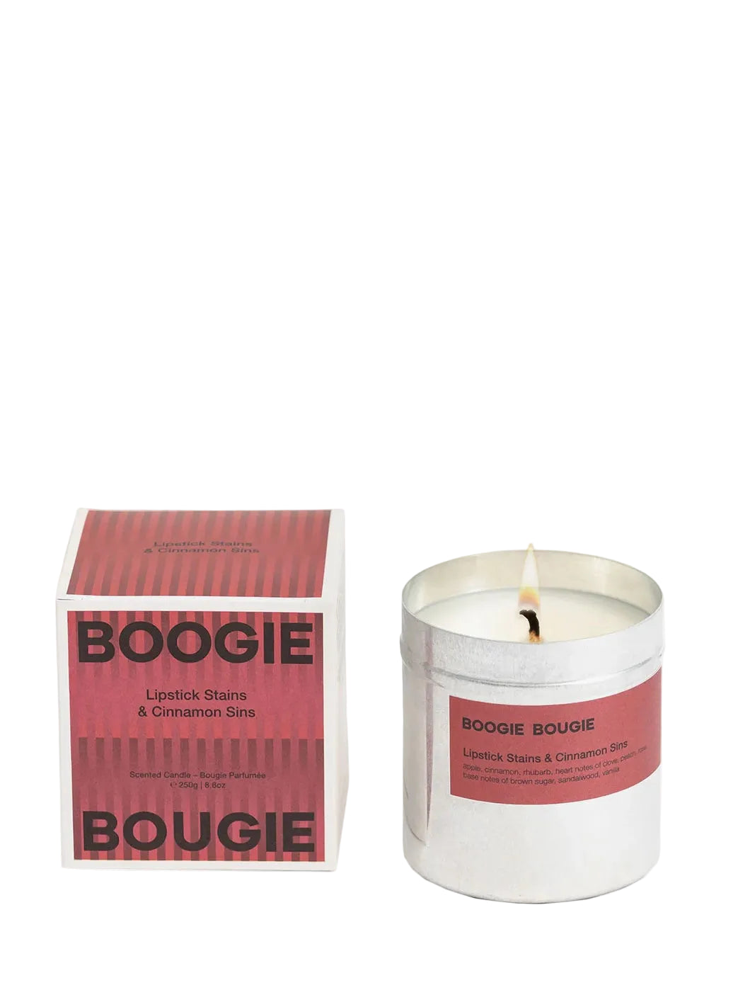 Lipstick Stains & Cinnamon Sins scented candle (250g)