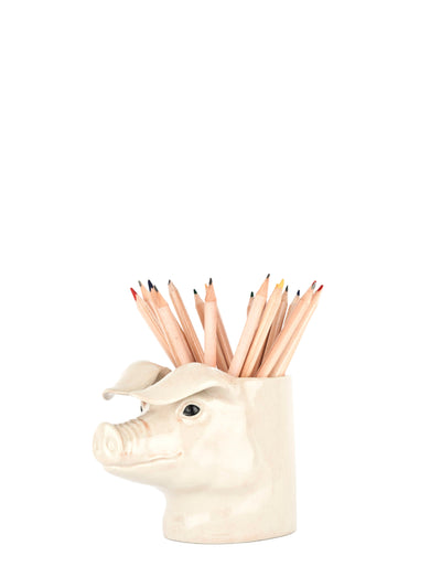 British lop pig pencil pot