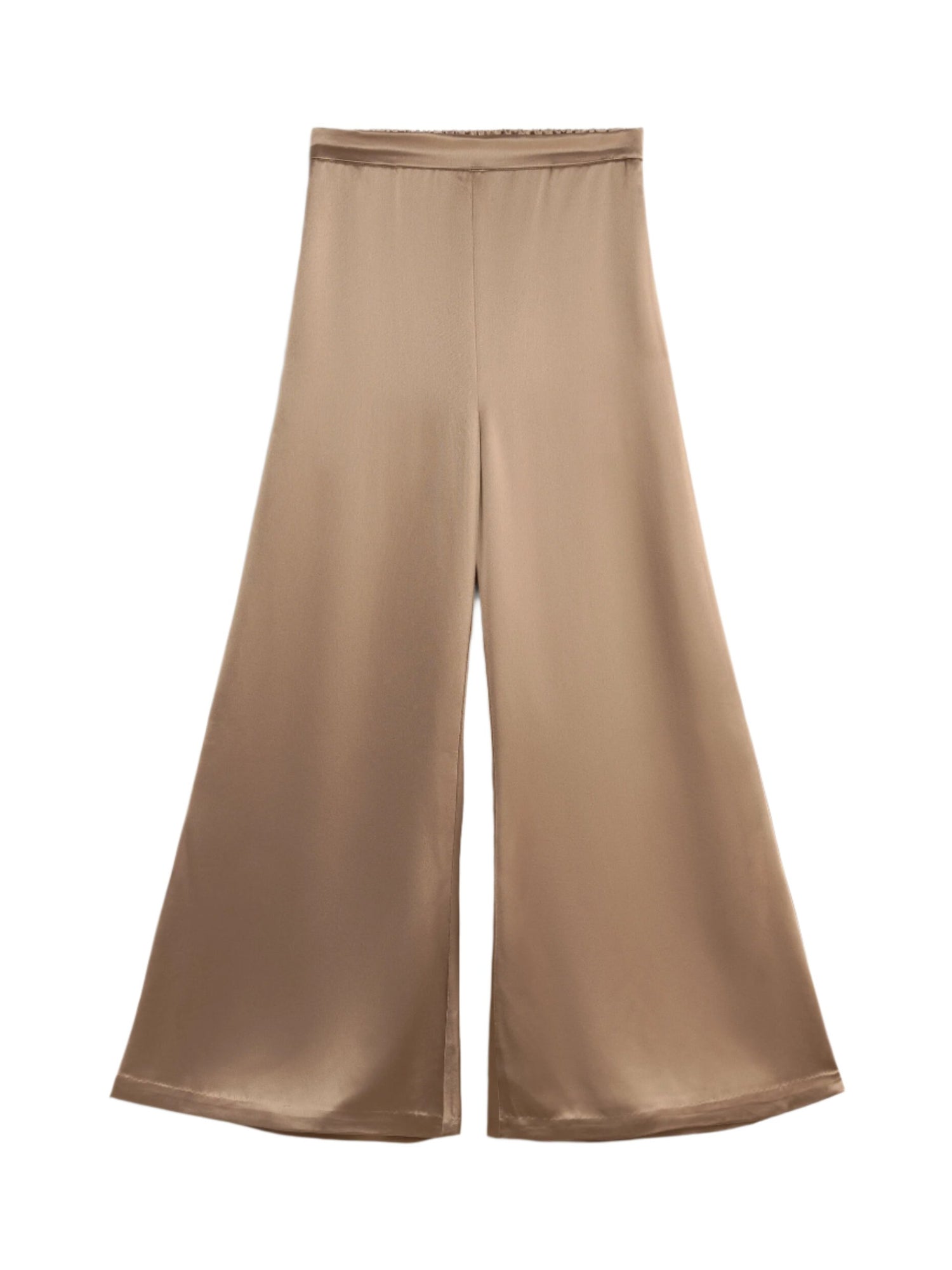 LUCEE satin pants, shitake