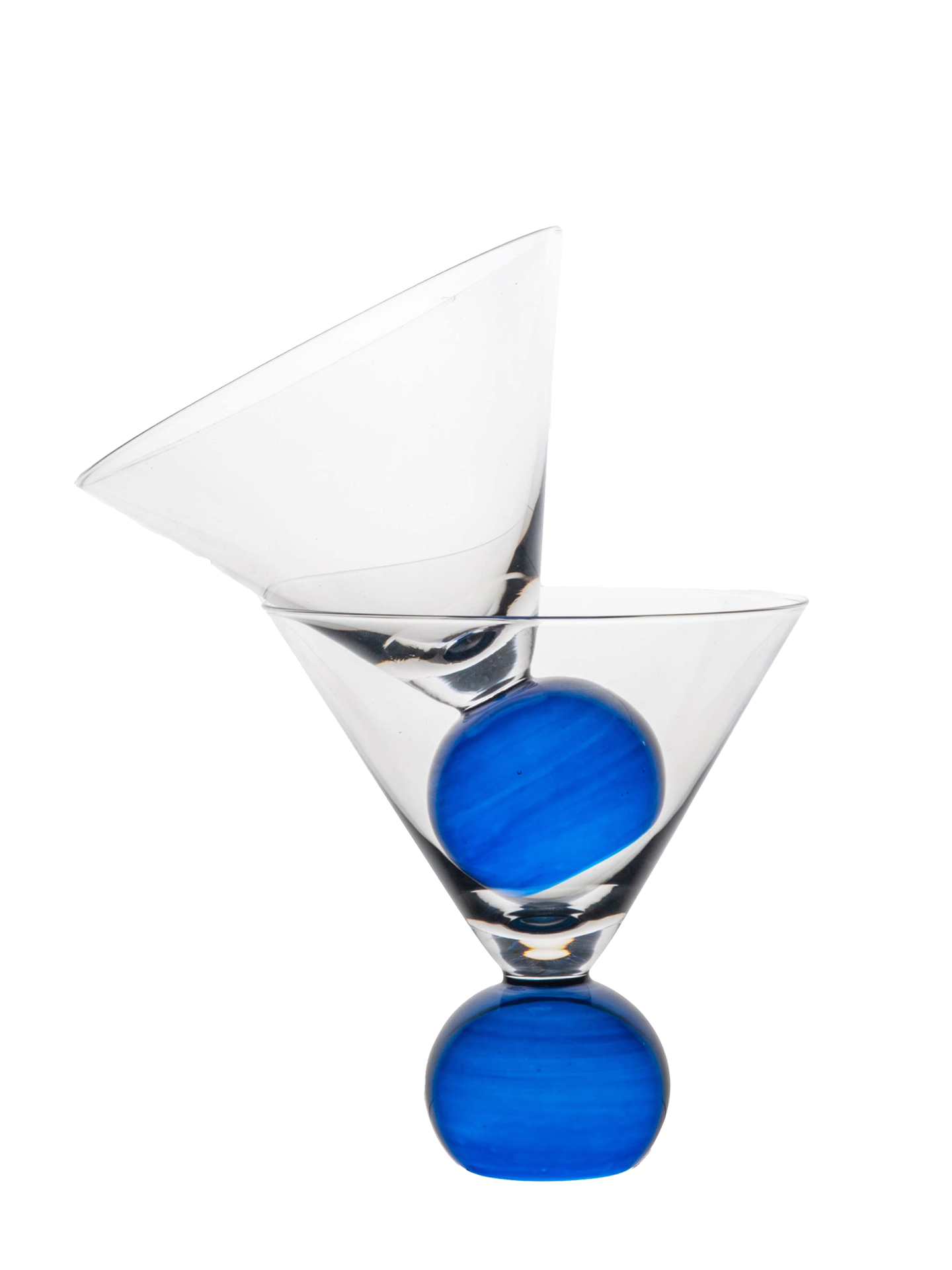 Cocktail glass Spice, blue / red / yellow