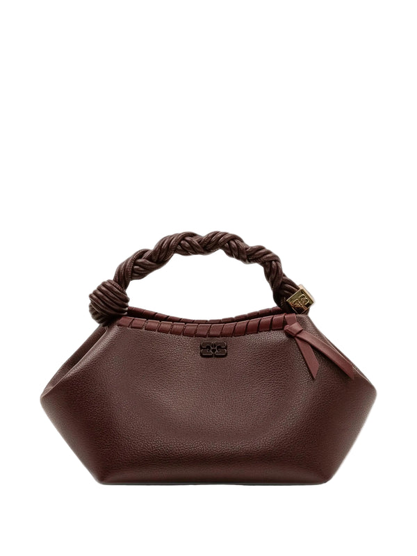 Bou small tressé bag, bitter chocolate brown