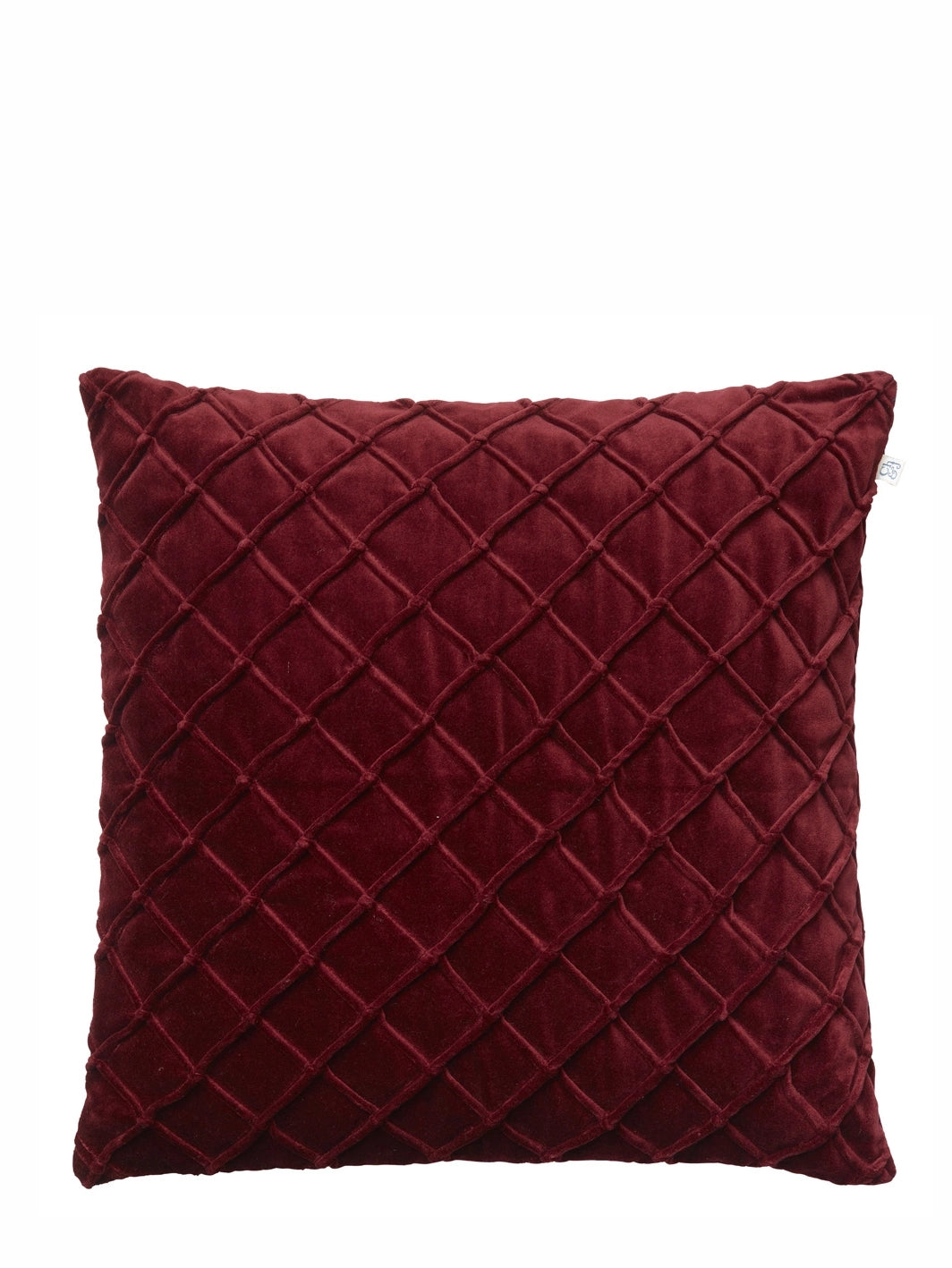 Deva Velvet Cushion Cover (50x50cm), ruby