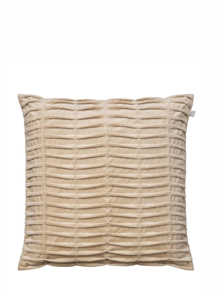 Rishi Velvet Cushion Cover (50x50cm), Beige