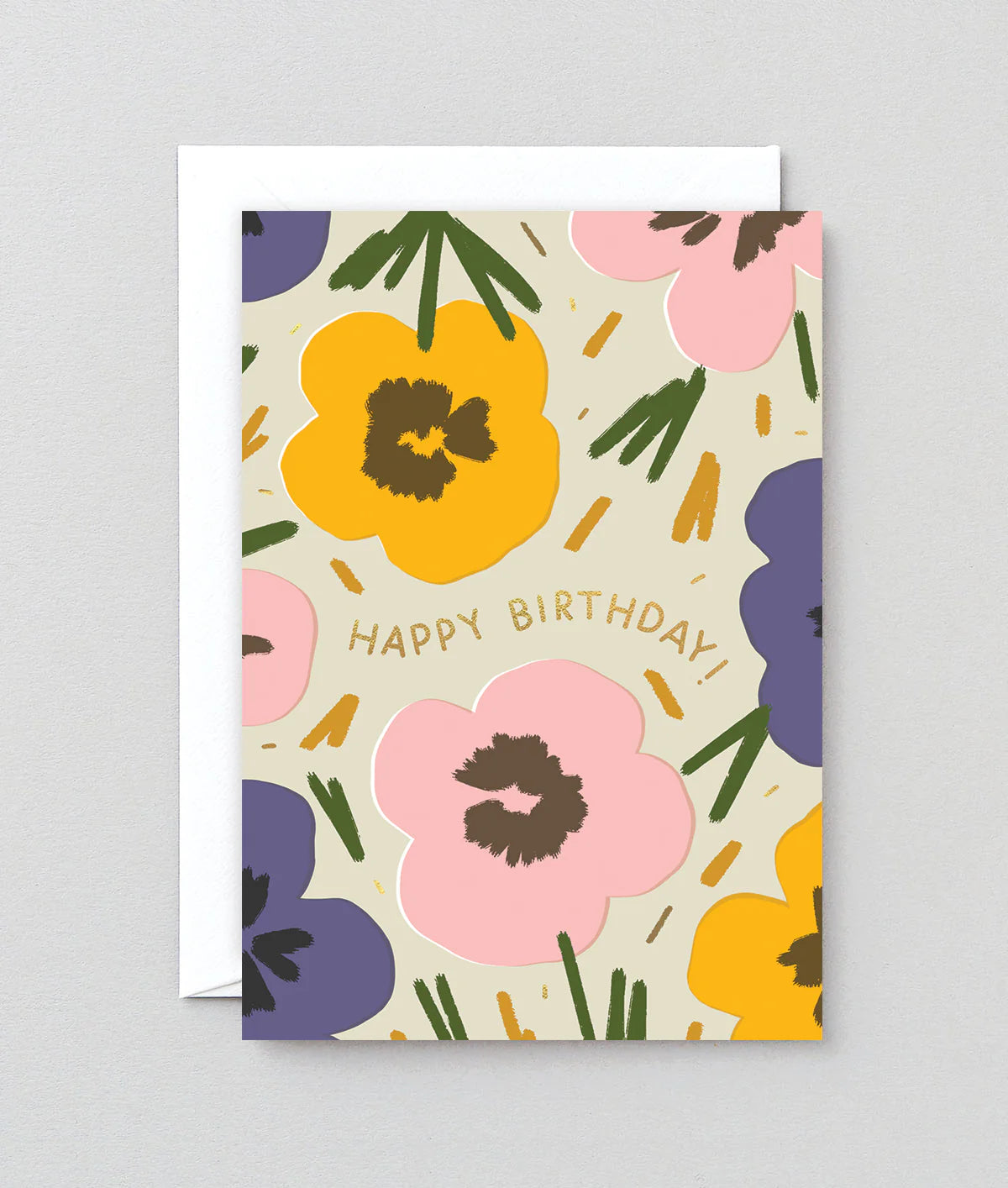 Happy Birthday Flowers birthday card