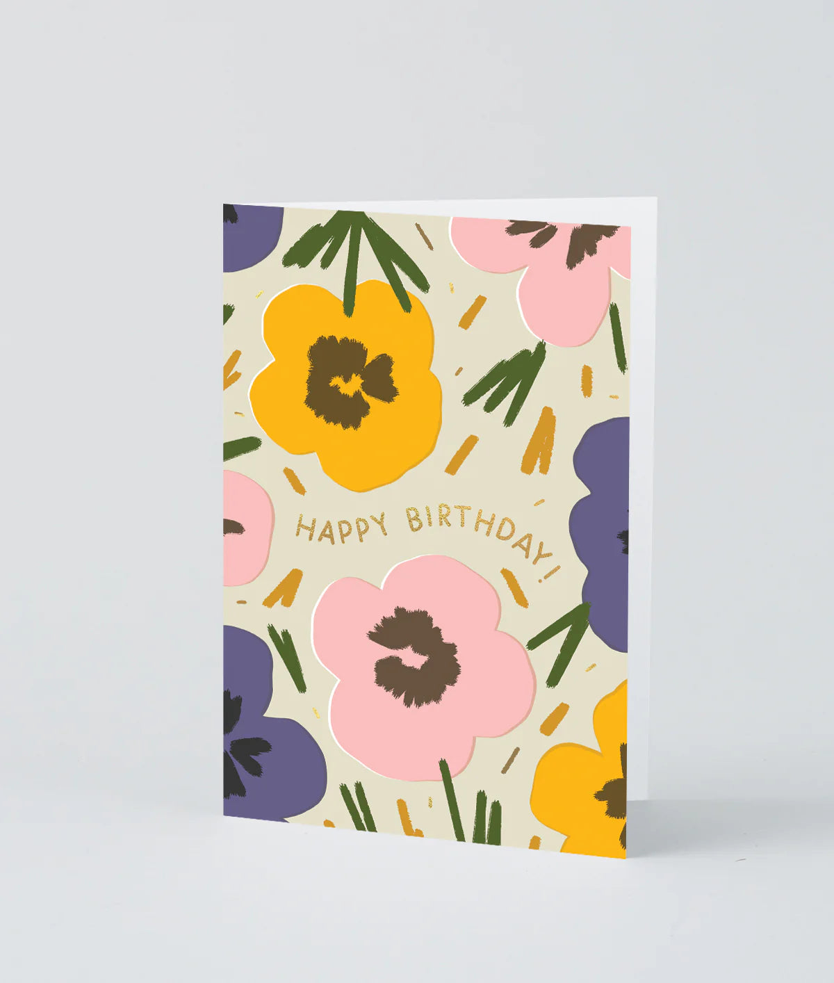 Happy Birthday Flowers birthday card