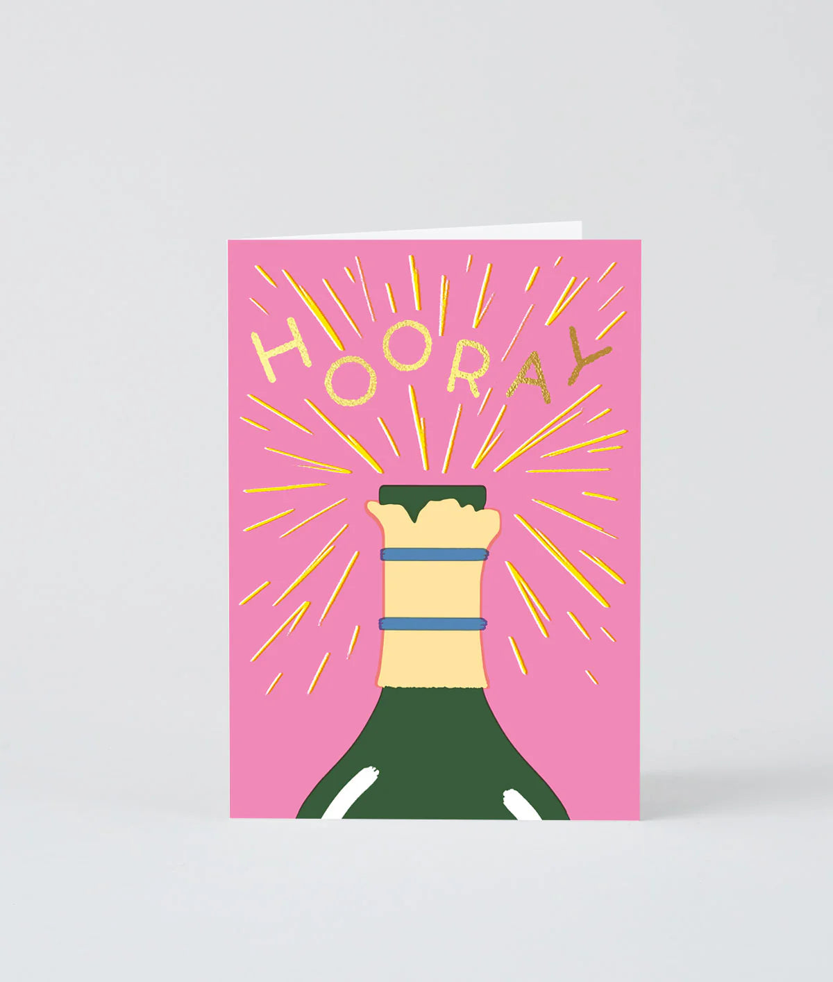 Hooray champagne card