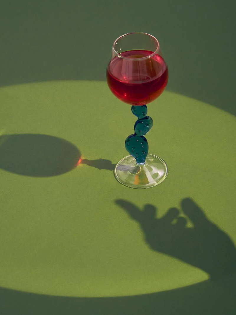 Cactus wine glass, Desert Plants Collection