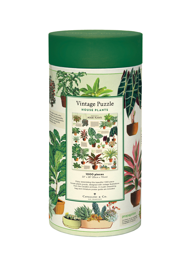 Houseplants vintage puzzle (1000 pieces)