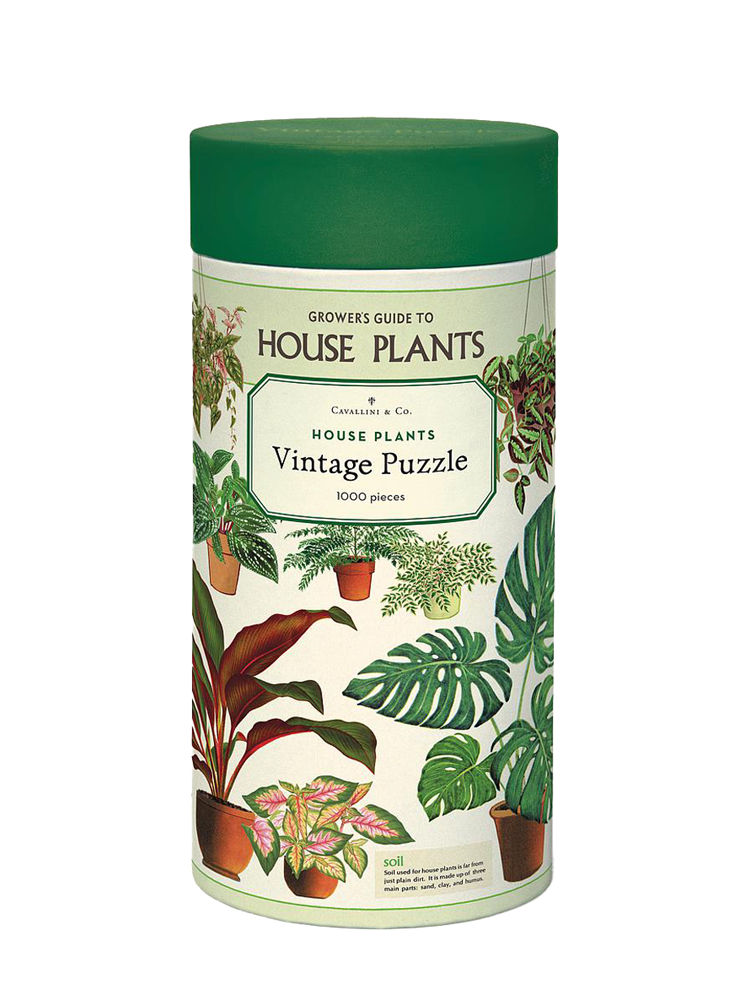 Houseplants vintage puzzle (1000 pieces)
