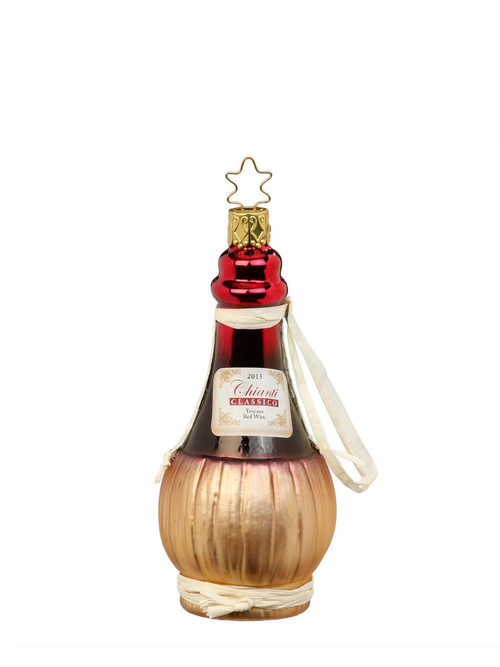 Chianti glass ornament, brown (11,5 cm)