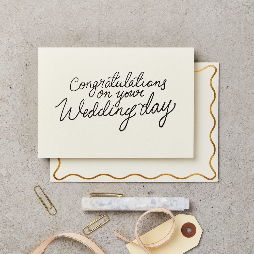 Congratulations on your wedding card