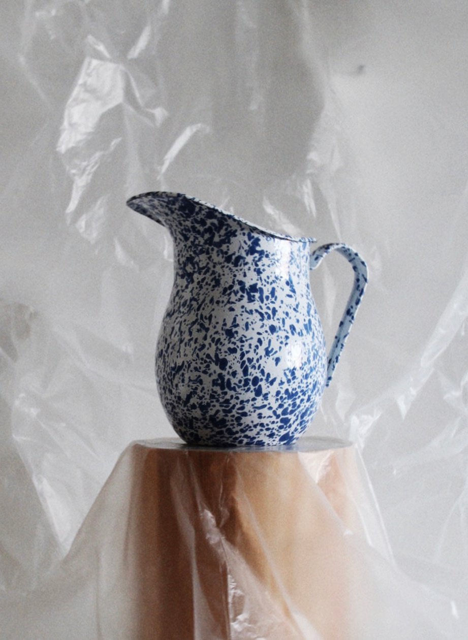 Pitcher, Blue Splatter